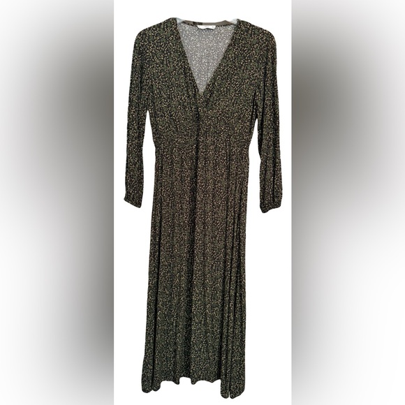 Mango Floral Long Sleeve‎ Maxi Dress Size Med (6) - Picture 3 of 12